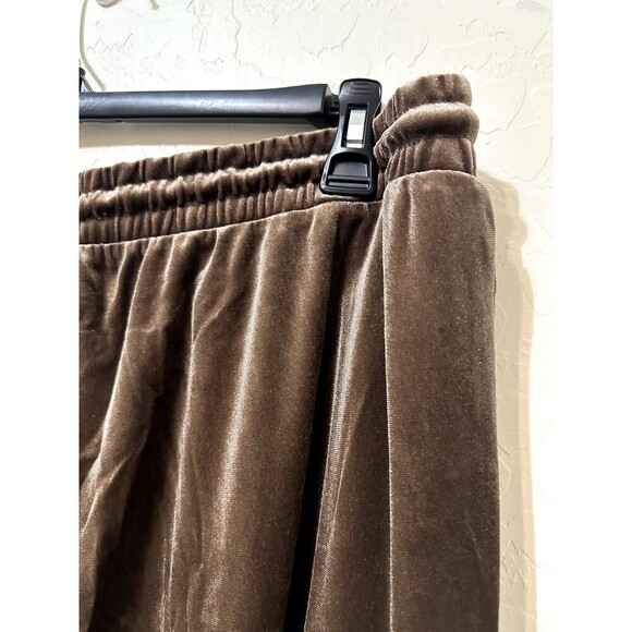 Gap Pull On Wide Leg Womans Velvet Joggers Size XL Y2K Slouchy Preppy Comfort - Picture 12 of 14